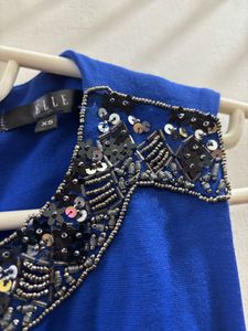 ELLE Elegant Blue Bodycon Dress