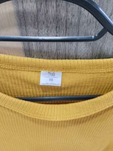Mustard Crop Top
