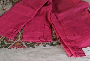 Hot pink jeans( waist 34)