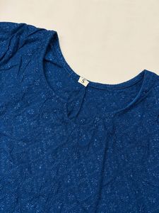 Navy Blue Embroidered Women’s Kurta
