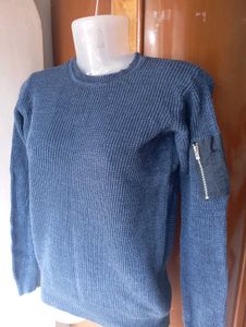 Blue Knit Sweater