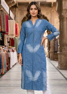 Stylish Denim Kurta