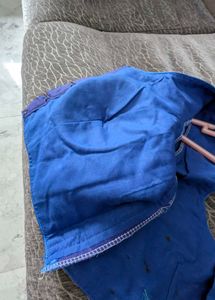 Embroidered Blue Blouse