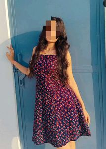 Floral Print A-Line Dress