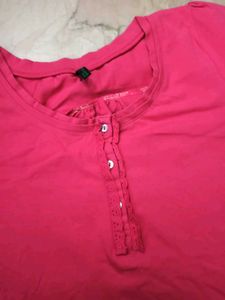 Benetton Melon Pink Top (32")