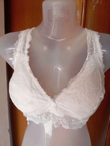 White Lace Bra