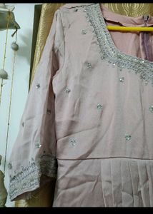 Silky Georgette Aline Festive Kurta