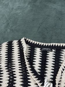 Striped Crochet Cardigan