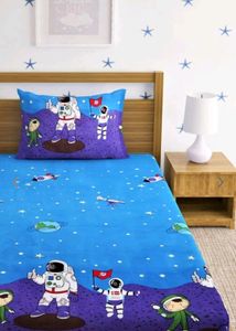 Home Sizzler Brand Single Bedsheet With 1 P Cover