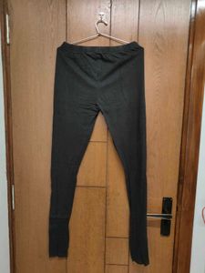 Aurelia Black Cotton Leggings