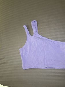 lavender stylish cutout top
