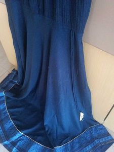 Sale 😍 !!  Indigo Blue Sleeveless Kurti