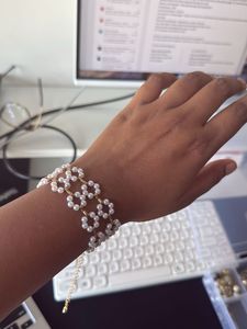 Unused Chic Pearl Flower Necklace