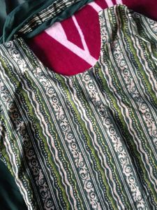 green kurta set