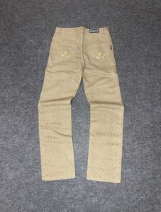 Men's Tan Striped Chinos