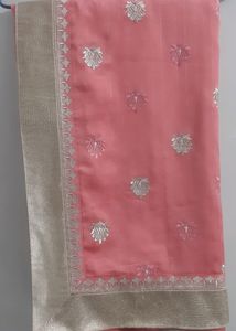 Most Pretty Saree  With Golden Border