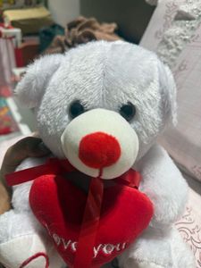 Teddy Bear with "I Love You" Heart