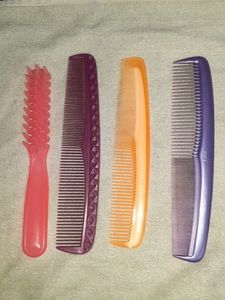 4 Combo Hair Combs &amp; Hairs Brushes Women Girls Men