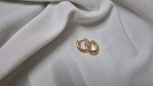 Anti-tarnish Heart Switch Detachable Hoops