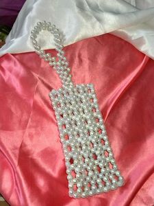 Elegant Faux Pearl Clutch Evening Bag