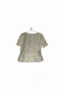 Floral Print Peplum Top