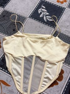 Sheer Corset Style Cami Top