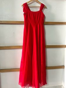 Red Western Gown