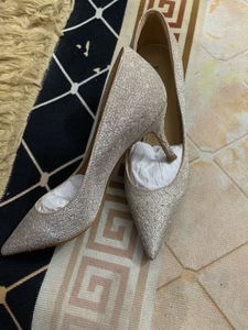 Sparkling Silver Heels