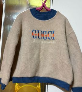 Cozy Knit Sweater with "GUGCI" Logo