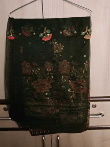 embroidered saree