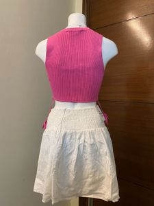Ruched embroidered Skirt 🎀