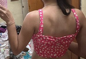 Floral Halter Neck Crop Top