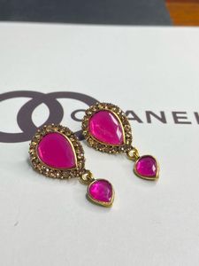 Statement Pink Drop Earrings