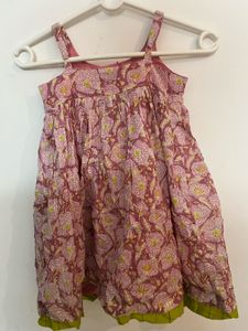 Adorable Floral Print Cotton Dress