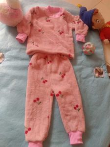 Cute Cherry Print Pajama Set