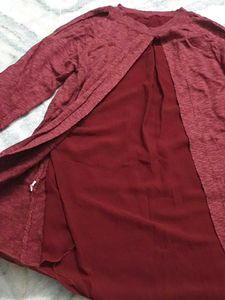🍷Wine Long sleeve Knit tee