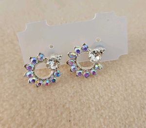Sparkling Circle Earrings