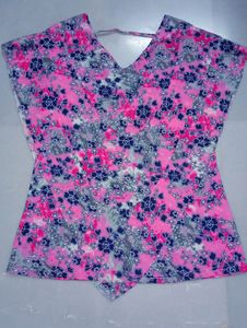 Floral Print V-Neck Top