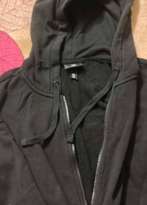 Black Zip-Up Hoodie