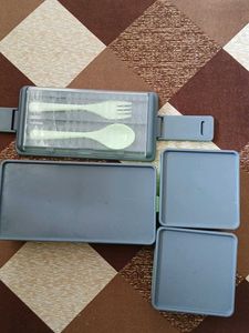 Stackable Lunch Box with Utensils