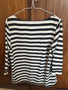 Classic Black &amp; White Striped Top