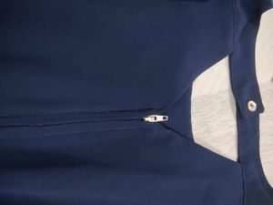 Chic Navy Blue &amp; Mint Layered Dress