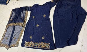 pure handwork Navy Blue dress