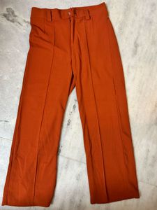 Orange Casual Pants