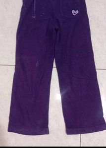 Purple Wide Leg Pants
