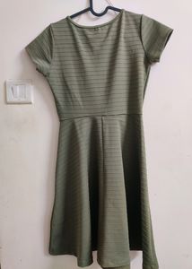 Olive Green Dress By Honey Pantaloons