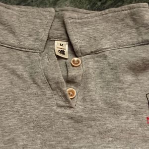 Grey Teddy Bear Polo Shirt