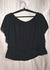Chic Black Off-Shoulder Top