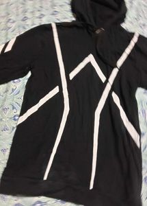 Black & White Graphic Hoodie