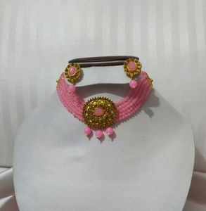 Pink Crystal Choker